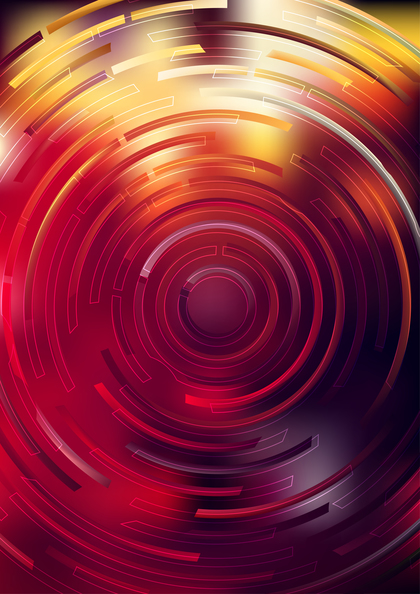 Abstract Black Red and Orange Circle Background Vector Graphic