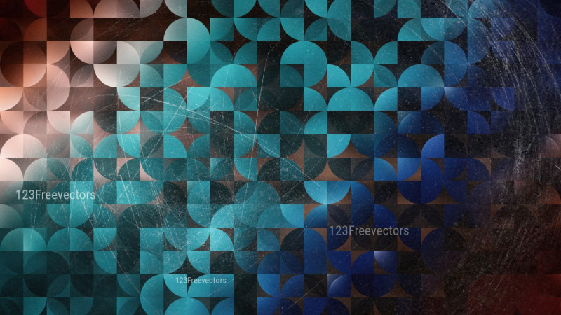 Blue and Brown Abstract Quarter Circles Background Image