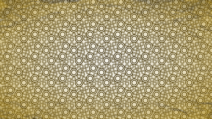 Brown and Gold Seamless Circle Background Pattern Image