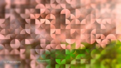 Brown and Green Abstract Quarter Circles Background