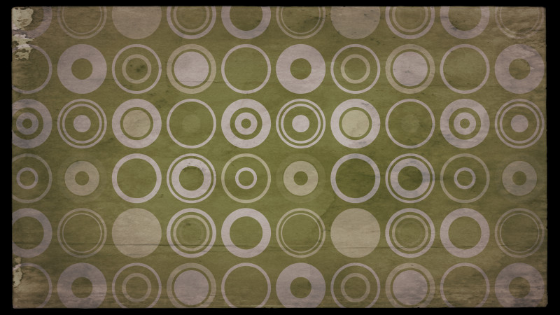 Brown and Green Seamless Circle Background Pattern Image