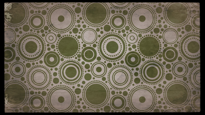 Brown and Green Grunge Seamless Circle Background Pattern Image