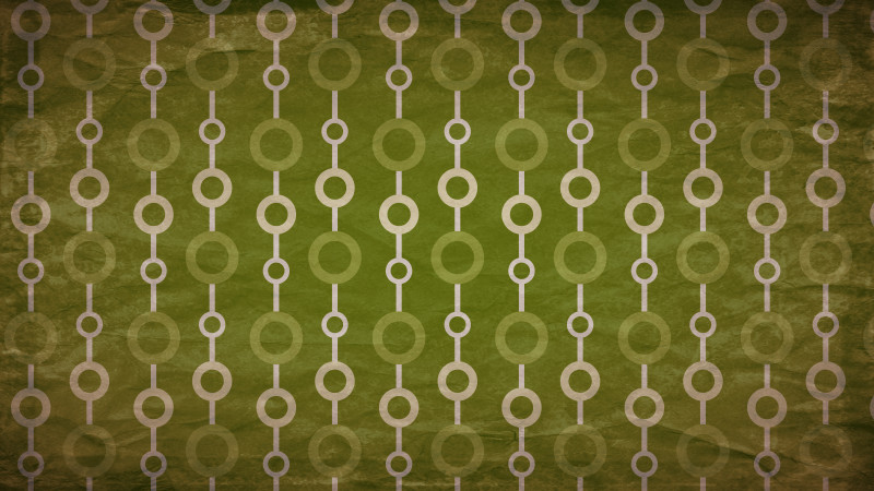 Brown and Green Grunge Seamless Geometric Circle Pattern Background