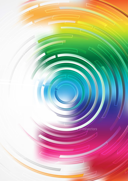 Colorful Abstract Circle Background