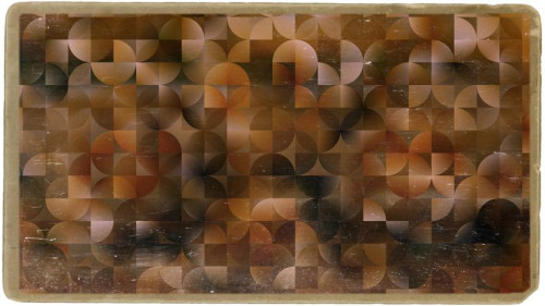 Abstract Dark Brown Quarter Circles Background Image