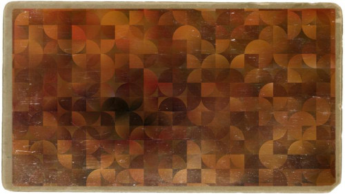 Abstract Dark Brown Quarter Circles Background
