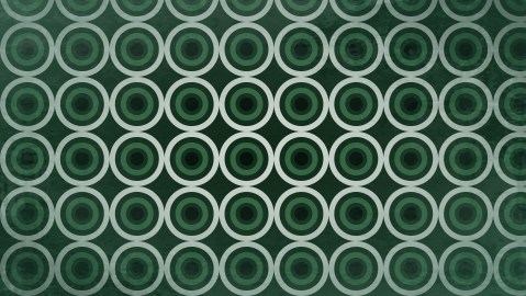 Dark Green Seamless Geometric Circle Pattern Background Image