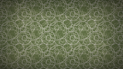 Dark Green Seamless Circle Pattern Background Image