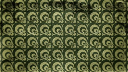 Dark Green Grunge Circle Pattern Texture Background