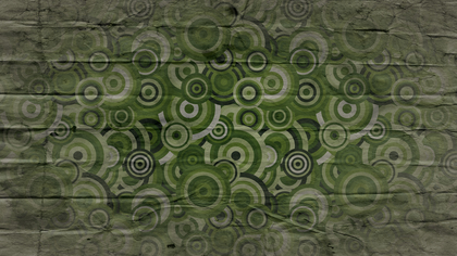 Dark Green Grunge Circle Pattern Background Texture Image