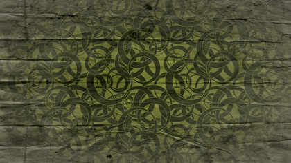 Dark Green Grunge Circle Pattern Background Texture