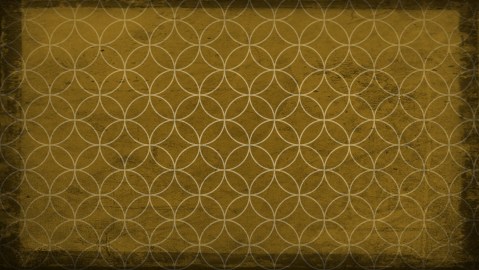 Dark Yellow Grunge Seamless Circle Background Pattern