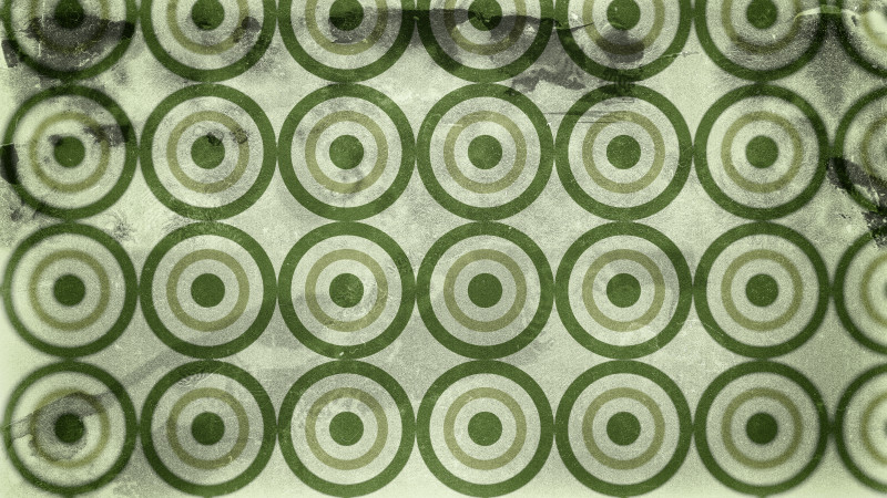 Green and Beige Circle Grunge Background Pattern