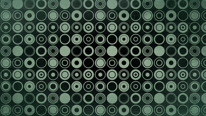 Green and Black Seamless Geometric Circle Pattern Background Image