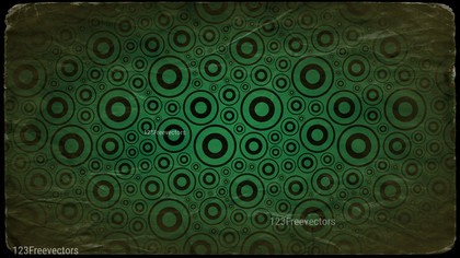 Green and Black Grunge Seamless Geometric Circle Background Pattern