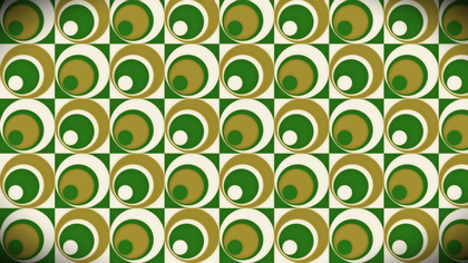 Green and Gold Geometric Circle Background Pattern Image