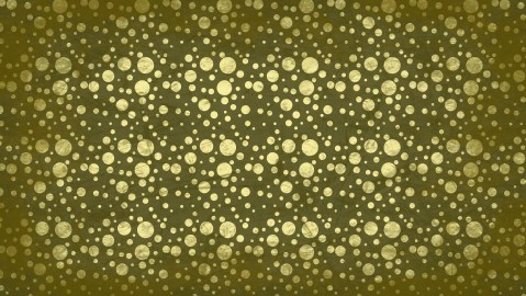Green and Gold Geometric Circle Pattern Background Image