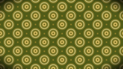 Green and Gold Seamless Circle Background Pattern Image