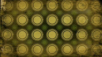Green and Gold Grunge Circle Pattern Background Graphic