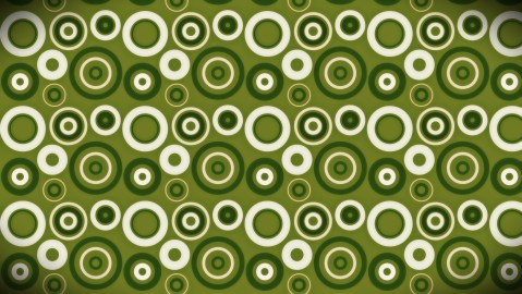 Green and White Seamless Circle Pattern Background Image