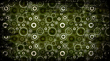 Green Black and White Circle Grunge Pattern Background
