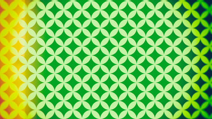 Orange and Green Geometric Circle Background Pattern Image