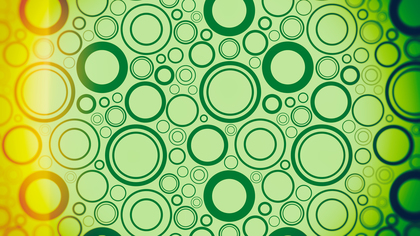 Orange and Green Circle Pattern Background Image