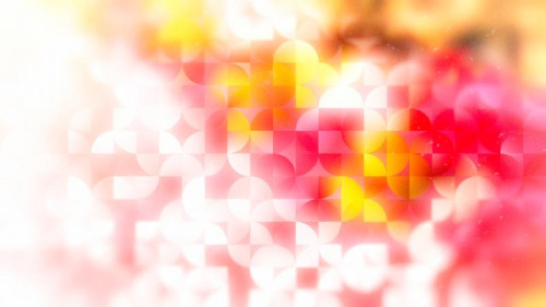 Pink Yellow and White Abstract Quarter Circles Background Image