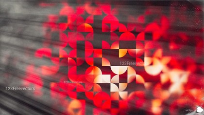 Abstract Red and Black Quarter Circles Background Image