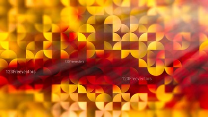 Abstract Red and Orange Quarter Circles Background