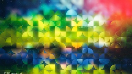 Abstract Red Green and Blue Quarter Circles Background Image