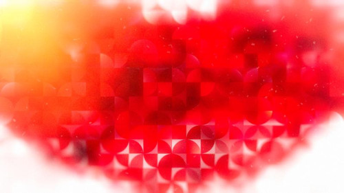 Red White and Yellow Abstract Quarter Circles Background