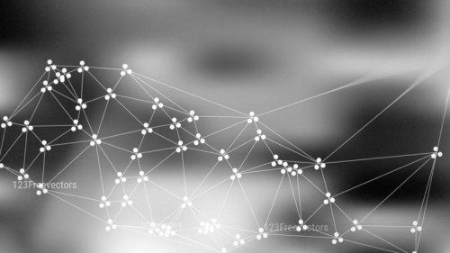 Black and Grey Blurred Connected Lines and Dots Background