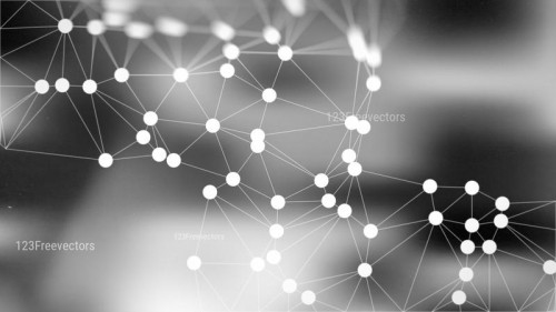 Black and Grey Connected Lines and Dots Blur Background