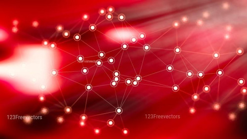 Dark Red Blurred Connected Lines and Dots Background Image