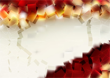 Abstract Beige and Red Geometric Square Background Vector