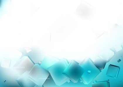 Abstract Blue and White Geometric Square Background