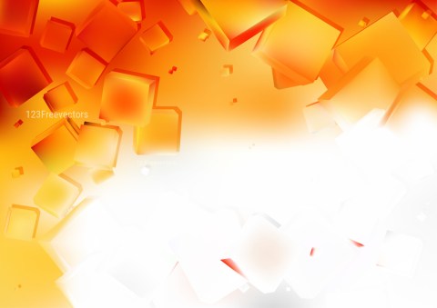 Orange and White Geometric Square Background Illustrator