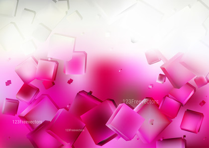 Abstract Pink and White Geometric Square Background Graphic