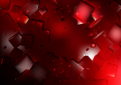 Red and Black Geometric Square Background