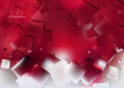 Red and White Square Background