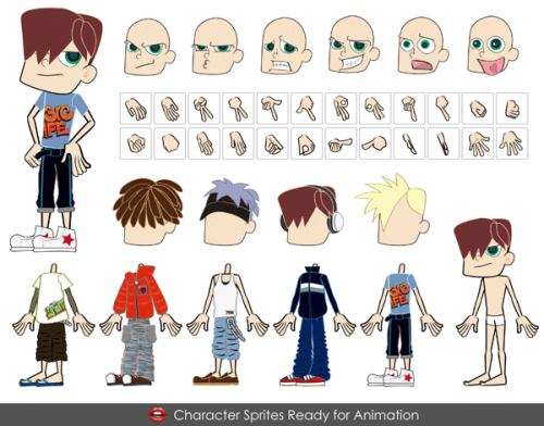 Free Vector Cute Boy Cartoon Characters