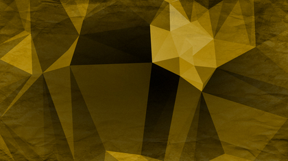 Black and Gold Grunge Polygon Pattern Background