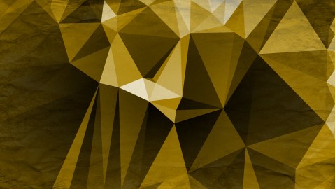 Black and Gold Grunge Low Poly Background