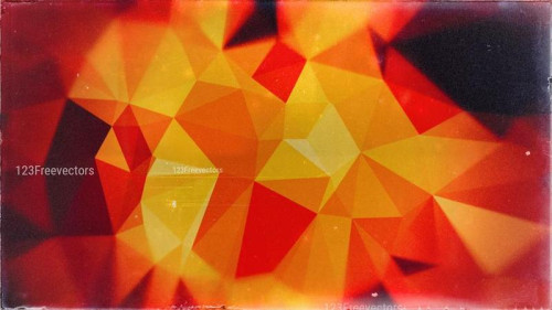 Black Red and Orange Grunge Polygon Pattern Background