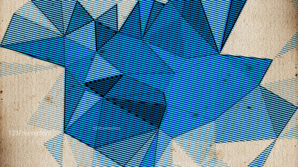 Blue and Brown Grunge Geometric Polygon Background