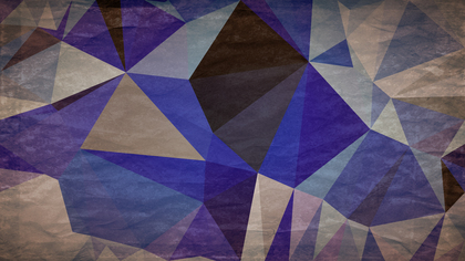Blue and Brown Polygonal Triangular Background Image