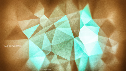 Blue and Brown Grunge Polygon Triangle Background