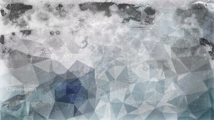 Blue and Grey Grunge Polygon Triangle Background