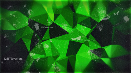 Cool Green Grunge Polygon Background